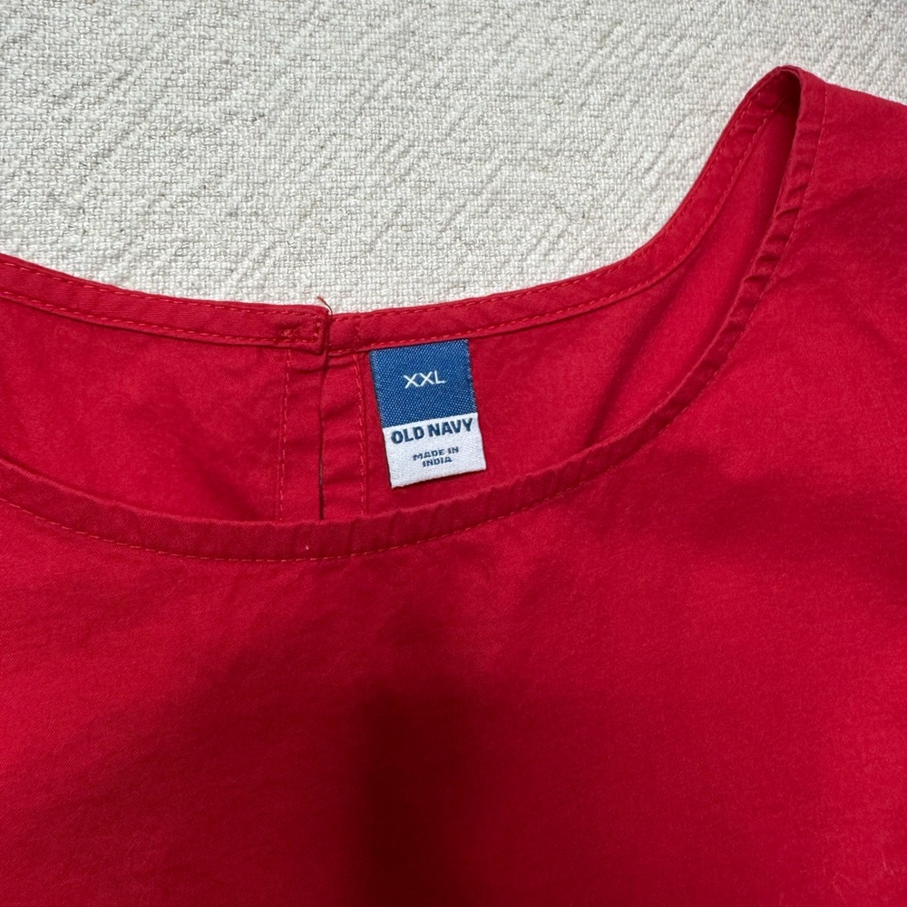 Old Navy Red Pink Colorblock Tiered Maxi Dress XXL - Picture 4 of 6